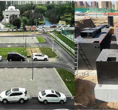 Underground integrated sewage treatment equipment